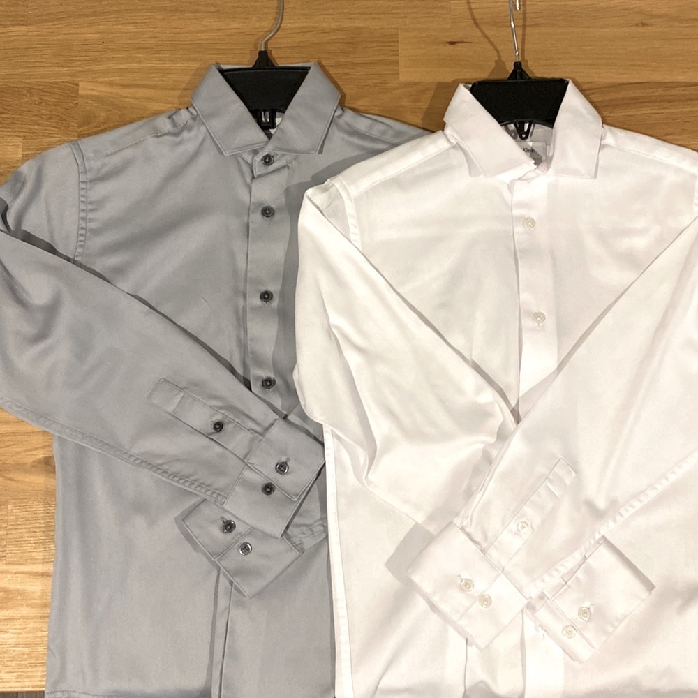 Calvin Klein Big Boys Dress Shirts. Size 10. EUC.
